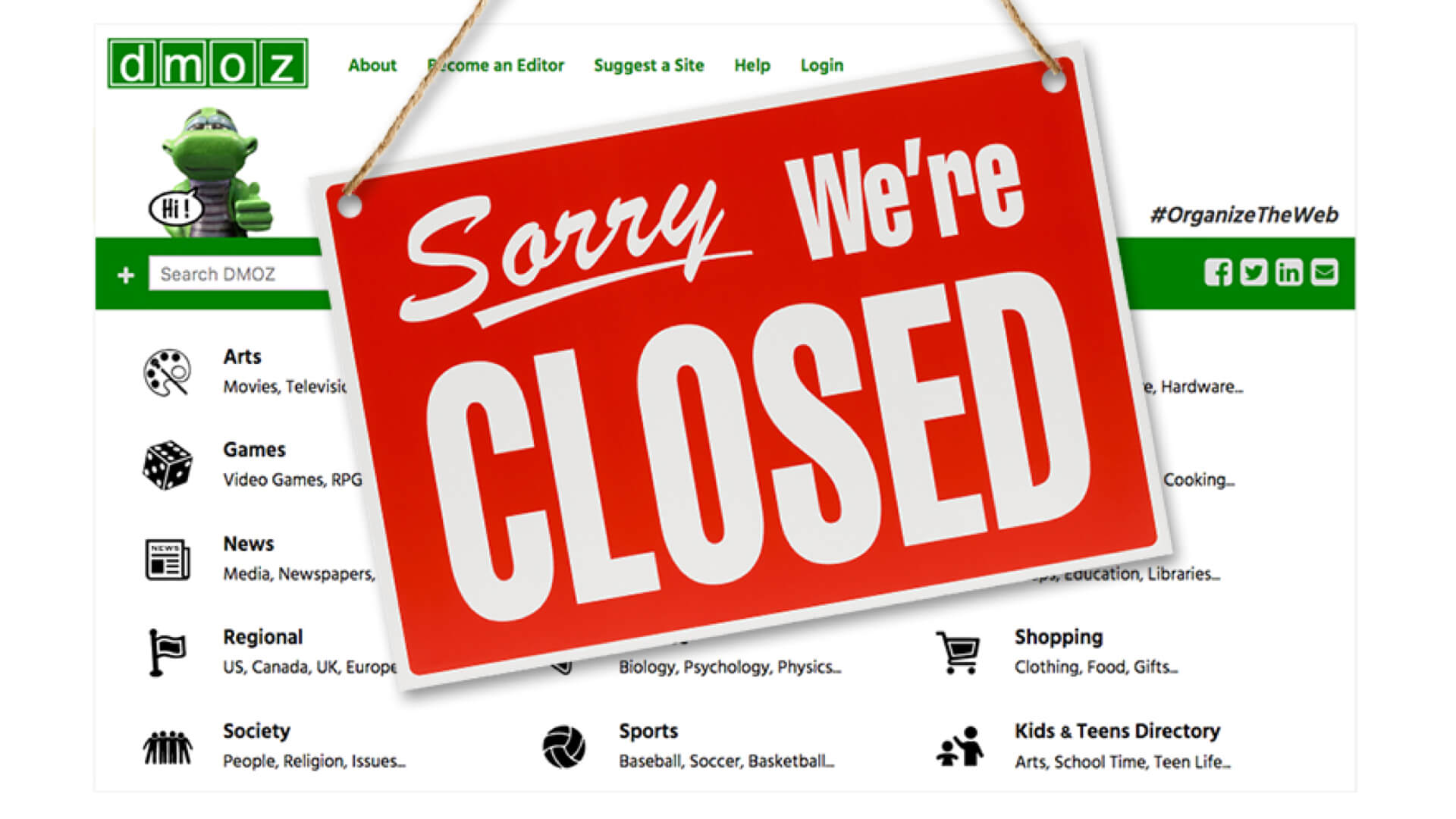 DMOZ has officially closed | Open Directory Website is closing
