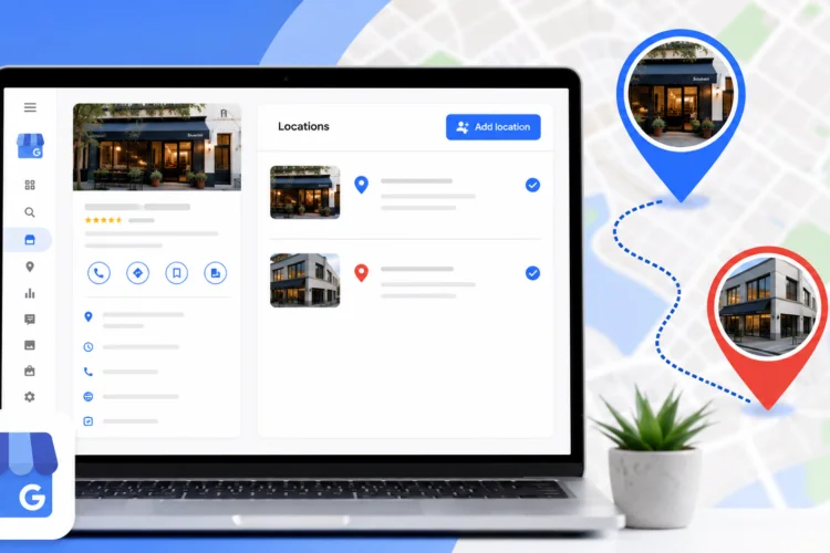 how to add second location in google business